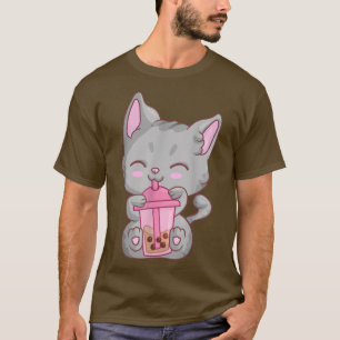 T-shirt Kawaii Maneki Neko Filles de chat Femmes, Anime Bo