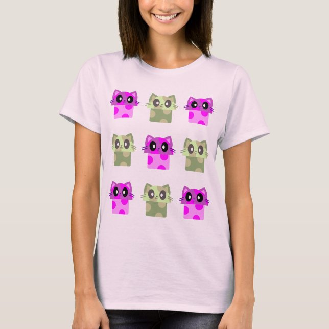 T-shirt kawaii meowshroom meow champignon kitty cat (Devant)