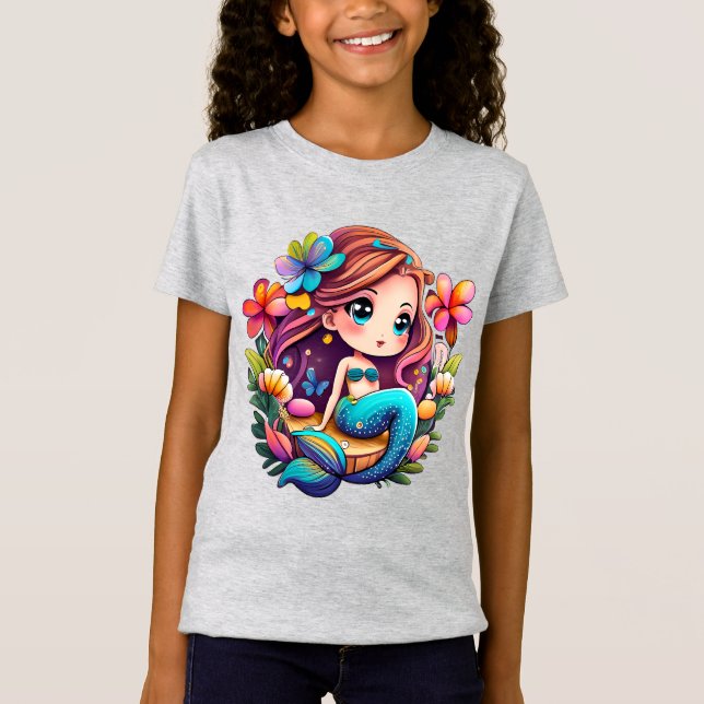 T-Shirt Kawaii Mermaid (Devant)