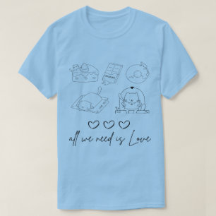 T-shirt kawaii mignon amour
