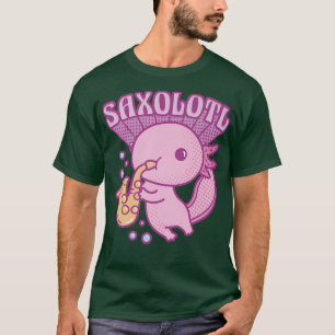 T-shirt Kawaii mignon anime Axolotl amour musique pour Ani