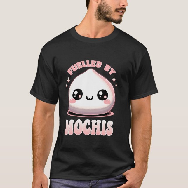 T-shirt Kawaii Mochi - Dessert Japonais Alimenté Par Moc (Devant)