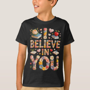 T-shirt Kawaii mode croire en science maths compte à rebou