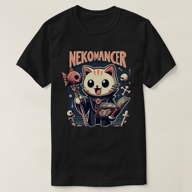 T-shirt Kawaii Nekomancer (Design devant)