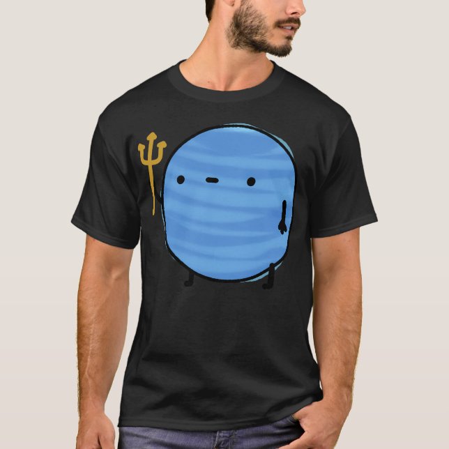 T-shirt Kawaii Neptune Planet (Devant)