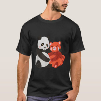 T-shirt Kawaii Panda Accroche Red Panda