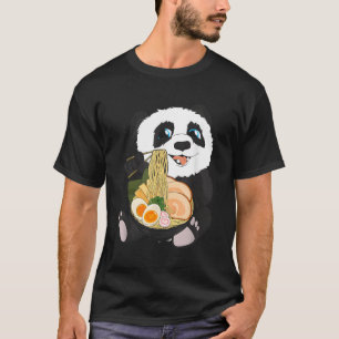 T-shirt Kawaii Panda Anime nouilles japonaises Panda Mange