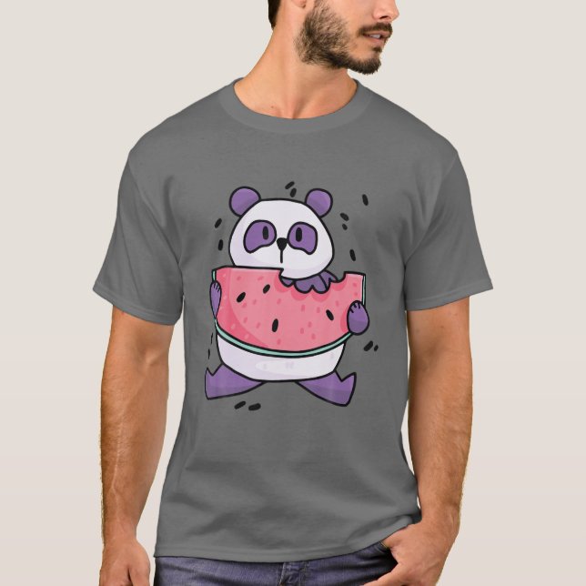 T-shirt Kawaii Panda Avec Pâque (Devant)