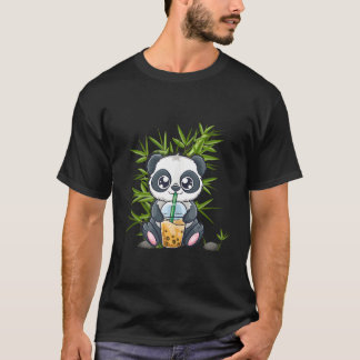 T-shirt Kawaii Panda bulle Boba Tea Otaku Anime japonaise