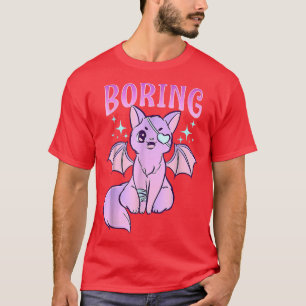 T-shirt Kawaii Pastel Goth Cute Chat Déplaisant Chat Anime