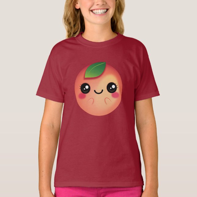 T-shirt Kawaii Peach (Devant)