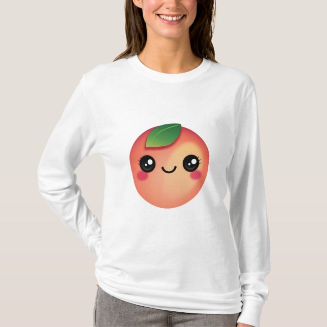 T-shirt Kawaii Peach (Devant)