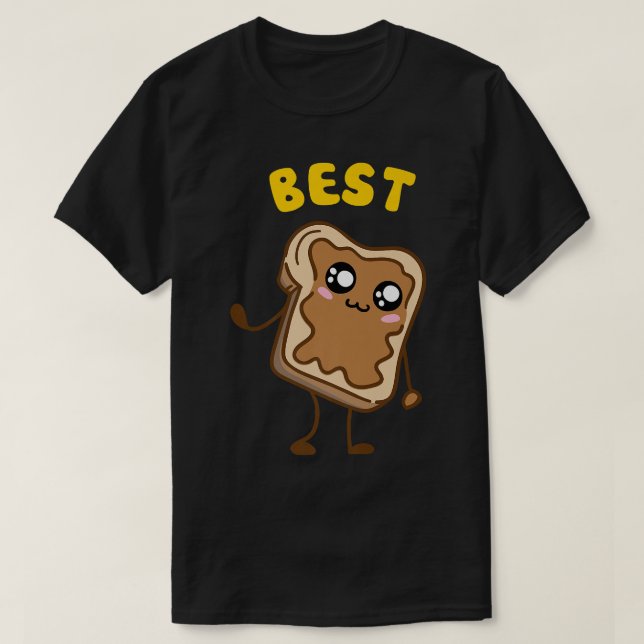T-shirt Kawaii Peanut Beurre Jelly 12 BFF Meilleur Mat Ami (Design devant)