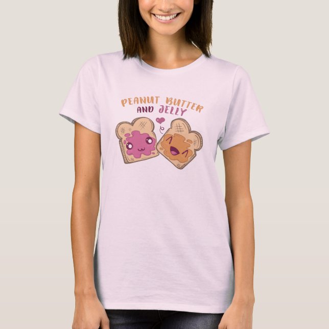 T-shirt Kawaii Peanut Butter et Jelly (Devant)