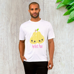 T-shirt Kawaii Pear Couple Parfait Paire Funny Pun