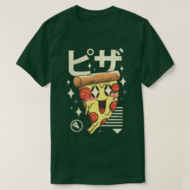 T-shirt Kawaii Pizza (Design devant)