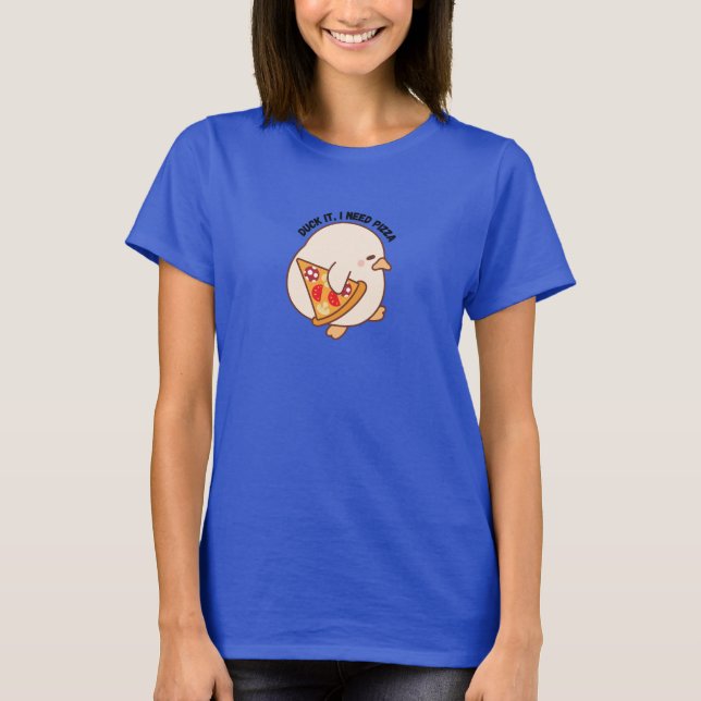 T-shirt Kawaii Pizza Lover (Devant)