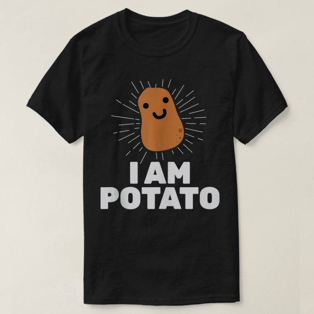 T-shirt Kawaii Potato  I Am Potato Funny Potato  (Design devant)