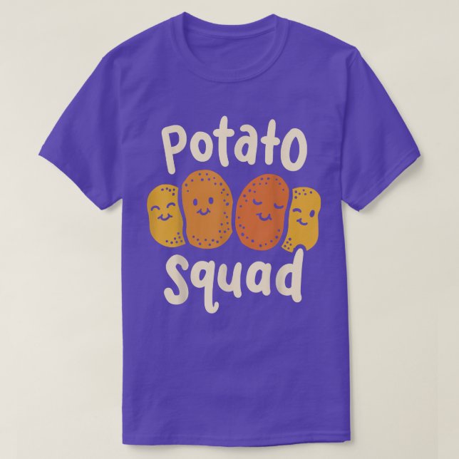 T-shirt Kawaii Potato Squad Vegetarian Vegetarian Vegetabl (Design devant)