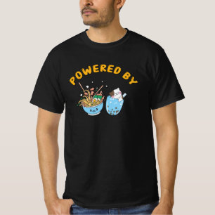 T-shirt Kawaii Ramen & Cat Design Ramen et chat propulsé