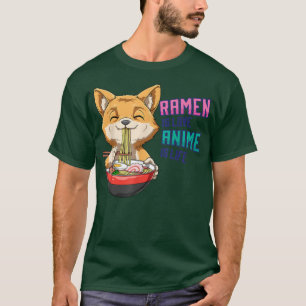 T-shirt Kawaii Ramen Fo Soupe aux nouilles Otaku Anime