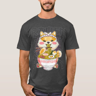 T-shirt Kawaii Ramen Japonais Anime Noodles Cute Hedgehog