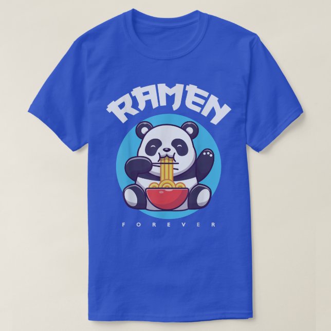 T-shirt Kawaii Ramen Japonais Anime Noodles Cute Panda Noo (Design devant)
