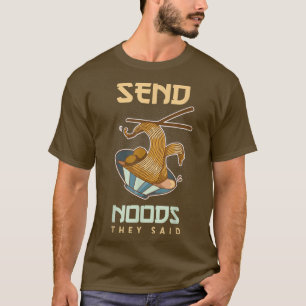 T-shirt Kawaii Ramen Japonais Anime Noodles Envoyer Noods