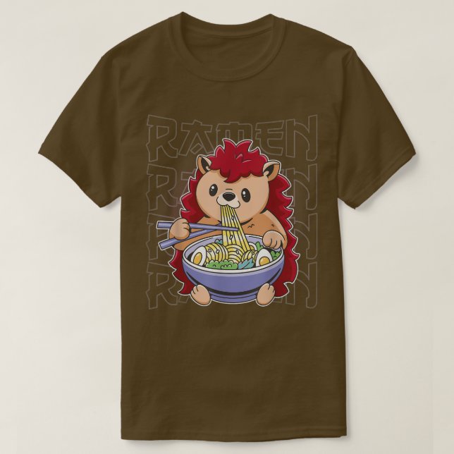 T-shirt Kawaii Ramen Japonais Anime Noodles mignonnes Shib (Design devant)