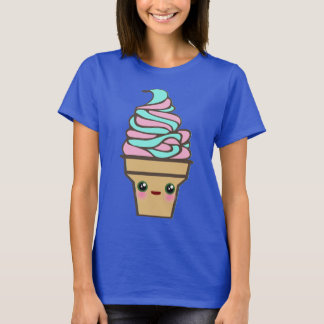 T-shirt Kawaii Rave Ice Cream Cone Rainbow Tie Dye