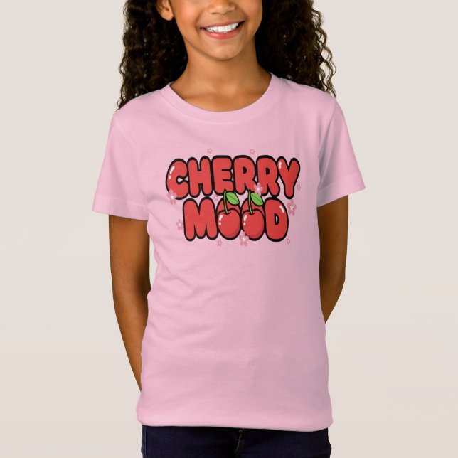 T-Shirt Kawaii Red Cherry Vibes Cute Girly Aesthetic (Devant)