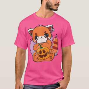 T-shirt Kawaii Red Panda Halloween