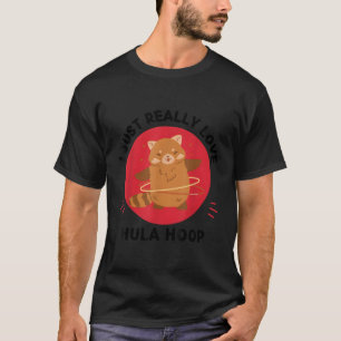 T-shirt Kawaii Red Panda J'Aime Vraiment Hula Hoop