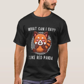 T-shirt Kawaii Red Panda W Puis-je dire que j'aime Red Pan