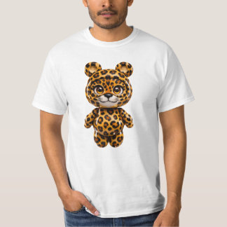 T-shirt Kawaii Safari au Léopard Tacheté Mignon 