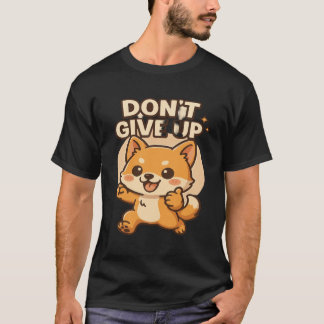 T-shirt Kawaii Shiba Inu – NE RENONCE PAS Cute Motivationa