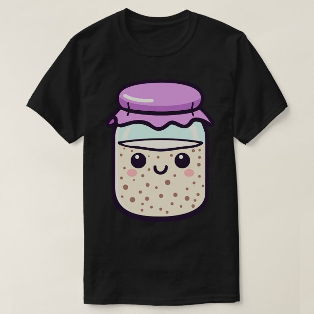 T-shirt Kawaii Sourdough Starter 1 (Design devant)