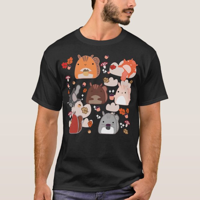 T-shirt Kawaii Squirrels (Devant)