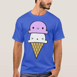 T-shirt Kawaii Summer Ice Cream Cone Modern Design for