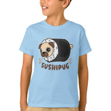Kawaii Sushi Carlin Mashup Funny Chien Lover cadea
