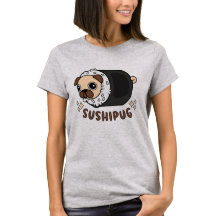 Kawaii Sushi Carlin Mashup Funny Chien Lover cadea