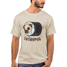 Kawaii Sushi Carlin Mashup Funny Chien Lover cadea