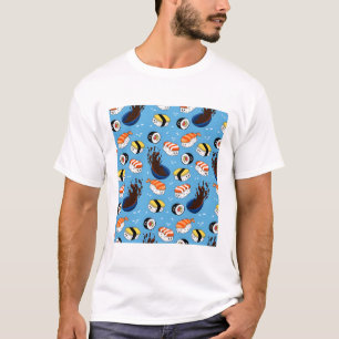T-shirt Kawaii Sushi Motif