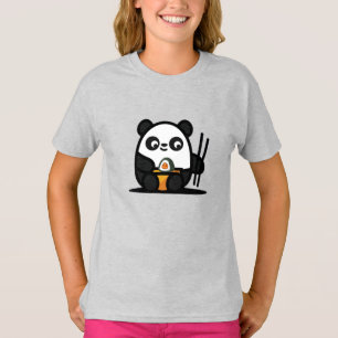 T-Shirt Kawaii Sushi Panda Mignon