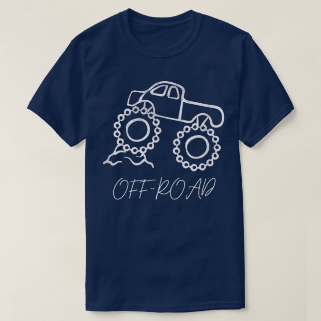 T-shirt Kawaii Truck Cars 4x4 Crushing Monster Trucks Amou (Design devant)