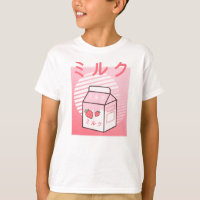 Kawaii Vache Rétro Milkshake à la fraise japonaise