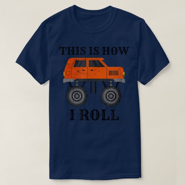 T-shirt Kawaii Voici Comment Je Roule 4x4 Car Monster Cami (Design devant)