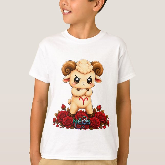 T-shirt Kawaii Zodiac Neos Bélier (Devant)