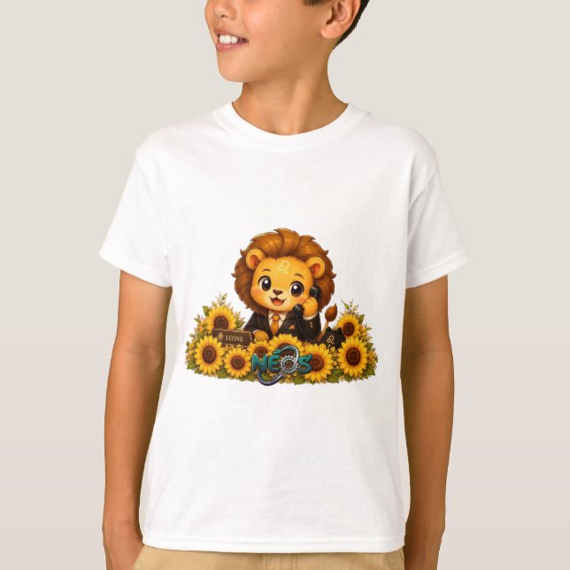 T-shirt Kawaii Zodiaque Neos Lion (Devant)