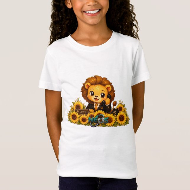 T-Shirt Kawaii Zodiaque Neos Lion (Devant)